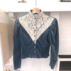 Jessica McClintock Victorian Velveteen Dress